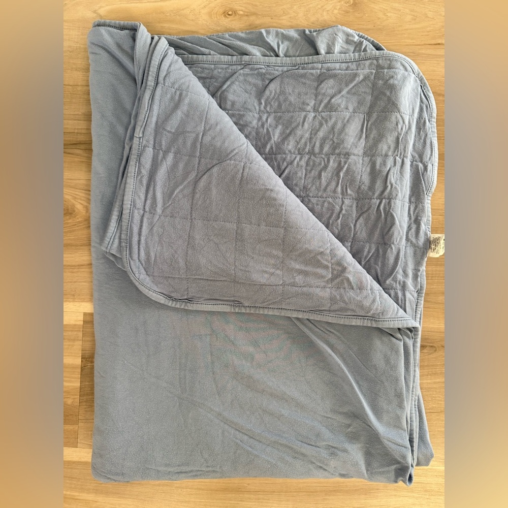 Kyte baby bamboo toddler blanket 1.0 TOG blue/gray
